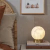 it's about RoMi Tafellamp glas/ijzer Carrara bol wit marmerprint/goud