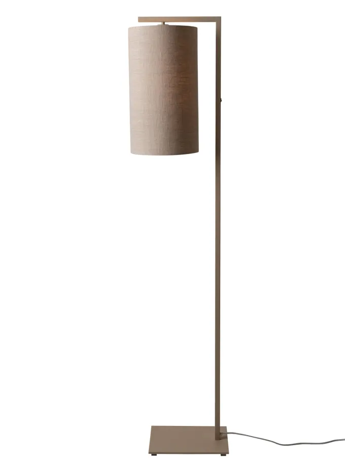 it's about RoMi Vloerlamp Boston zand/kap 2545 linnen donker