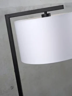 it's about RoMi Vloerlamp ijzer/zwart Boston wit