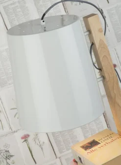 it's about RoMi Vloerlamp ijzer/hout Cambridge voor boeken naturel/ wit