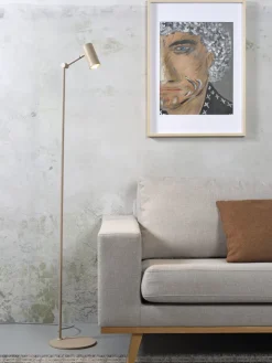 it's about RoMi Vloerlamp ijzer Montreux LED 5W/tube h.11x55cm zand