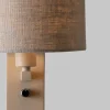 it's about RoMi Wandlamp Florence+leeslamp zand/kap 1815 linnen licht