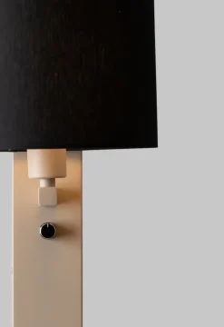it's about RoMi Wandlamp Florence+leeslamp zand/kap 1815 zwart