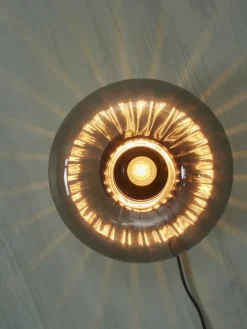 it's about RoMi Wandlamp glas Brussels Ø 27 antraciet