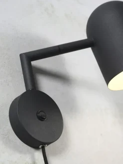 it's about RoMi Wandlamp ijzer Marseille zwart
