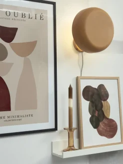 it's about RoMi Wandlamp ijzer Porto mosterd