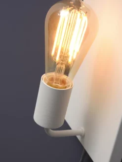 it's about RoMi Wandlamp ijzer Madrid b.15xh.25cm wit L