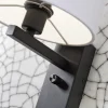it's about RoMi Wandlamp ijzer Florence E14 met plank+usb incl. dimmer d. linnen