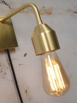it's about RoMi Wandlamp ijzer Madrid 18x7xh.14cm goud S