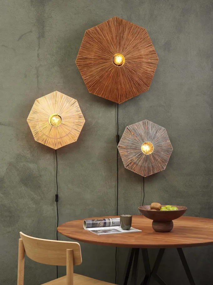 it's about RoMi Wandlamp Panama dia. 65cm bruin