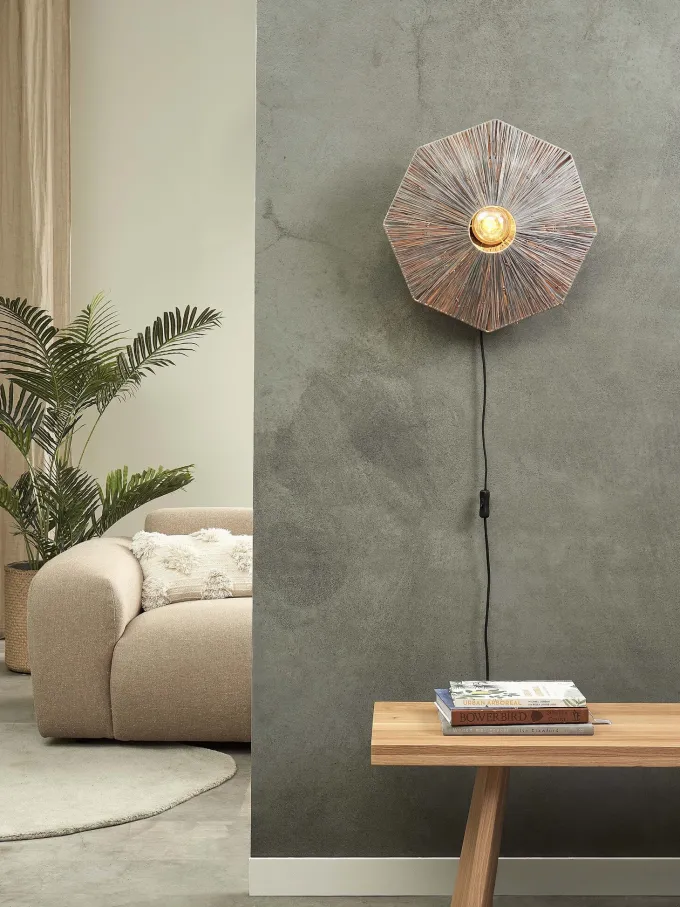 it's about RoMi Wandlamp Panama dia. 45cm donkergrijs