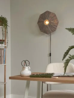 it's about RoMi Wandlamp Panama dia. 45cm donkergrijs