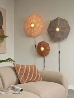 it's about RoMi Wandlamp Panama dia. 65cm donkergrijs
