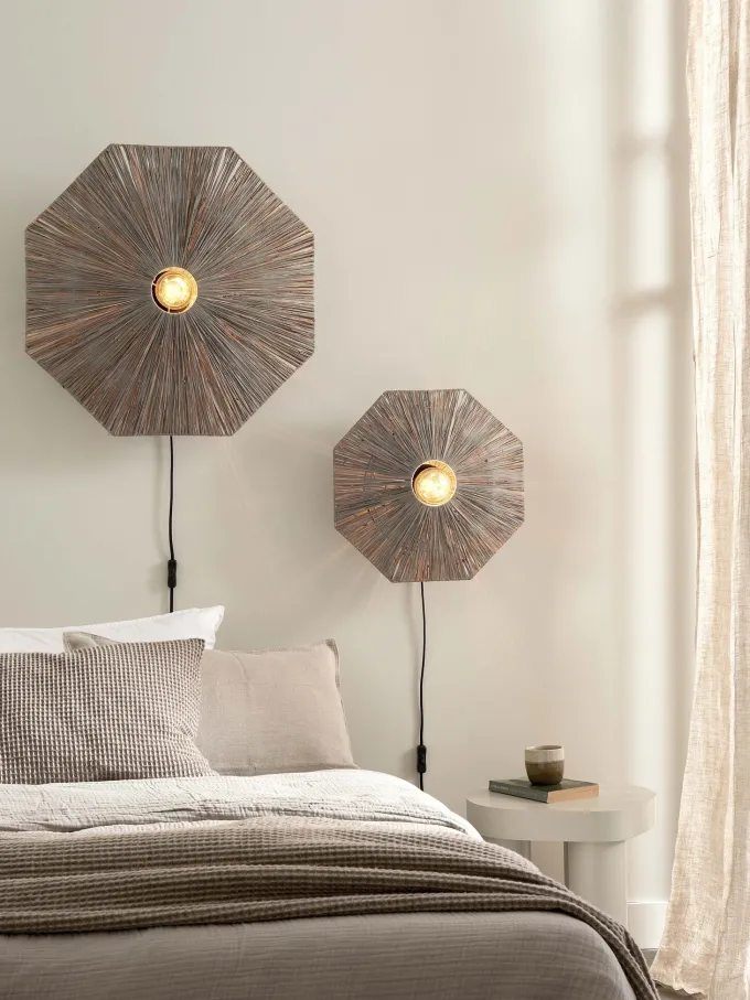 it's about RoMi Wandlamp Panama dia. 65cm donkergrijs