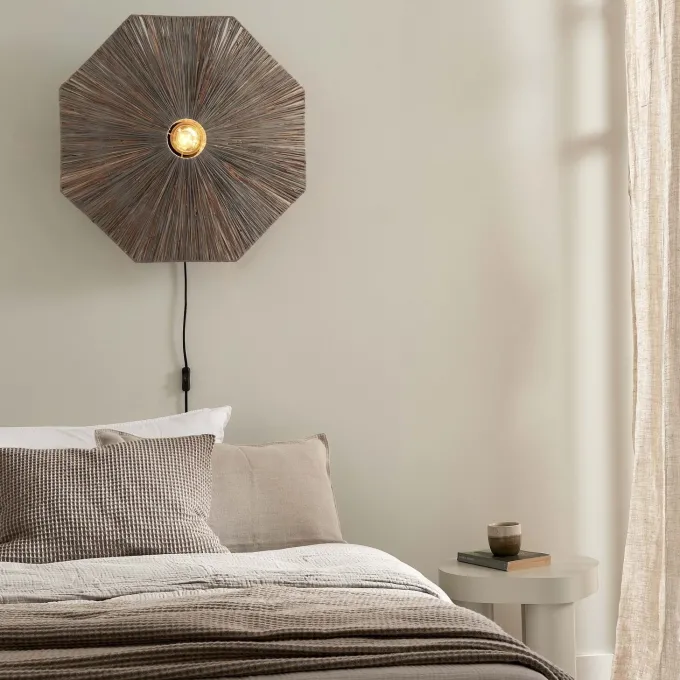 it's about RoMi Wandlamp Panama dia. 65cm donkergrijs