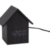 Karlsson Alarm Clock House LED zwart