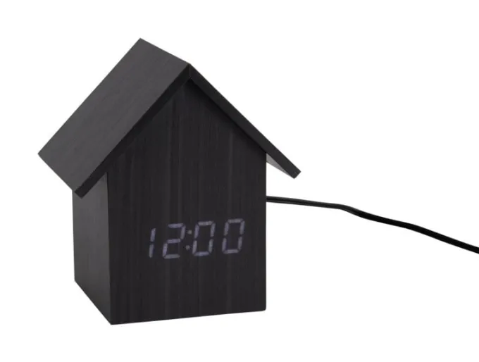 Karlsson Alarm Clock House LED zwart