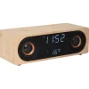 Karlsson Alarmklok Classic BT speaker met telefoonoplader bamboo