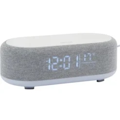 Karlsson Alarmklok Vogue met telefoonoplader en bluetooth muis grijs