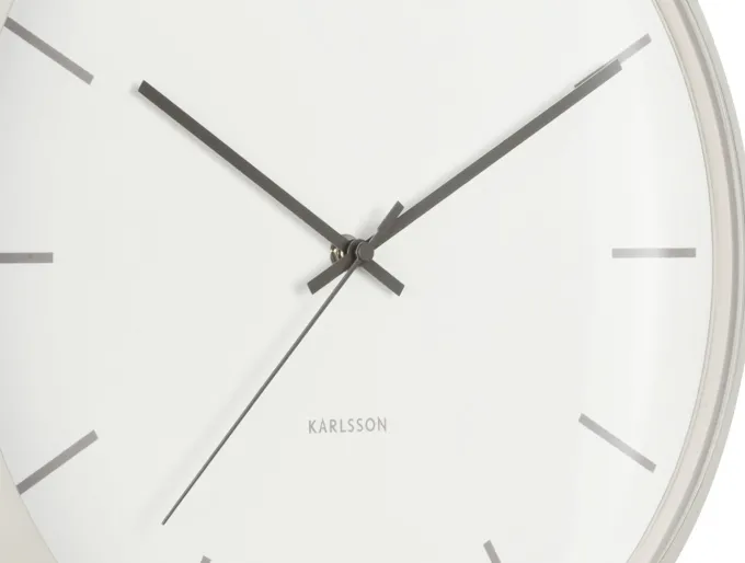 Karlsson Karlsson Klok Nirvana Globe Warmgrijs Ø 40 cm - Industriële Wandklok