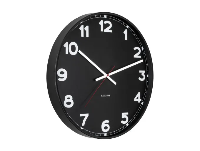 Karlsson Klok new classic medium zwart Ø 40,5 cm