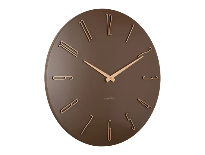 Karlsson Wandklok Esmerado groot mocca bruin