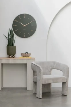 Karlsson Wandklok Esmerado groot luxury groen