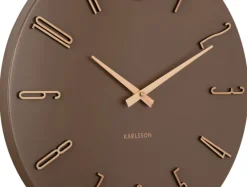 Karlsson Wandklok Esmerado mocca bruin