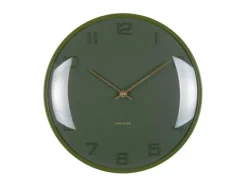 Karlsson Wandklok Fuerte Dome luxury groen