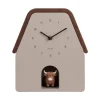 Karlsson Wandklok Highland Cow Cuckoo - grijs