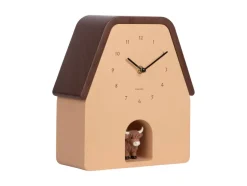 Karlsson Wandklok Highland Cow Cuckoo - latte bruin