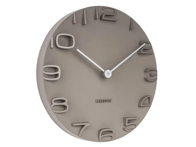Karlsson Wandklok On The Edge grey Ø 42