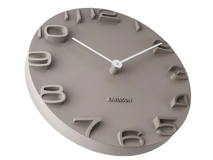 Karlsson Wandklok On The Edge grey Ø 42