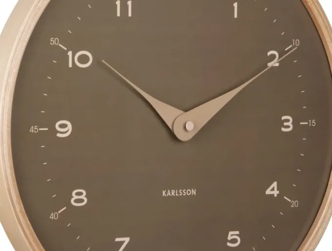 Karlsson Wandklok Osado Dome mosgroen
