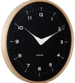 Karlsson Wandklok Osado Dome zwart