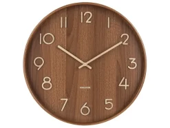Karlsson Wandklok Pure Large donkerbruin Ø 60 cm
