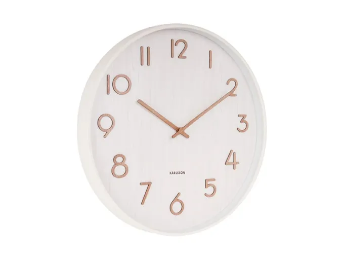 Karlsson Wandklok Pure wit Ø 40 cm