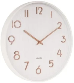 Karlsson Wandklok Pure wit Ø 40 cm