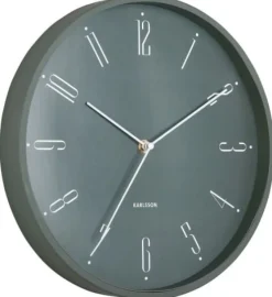 Karlsson Wandklok Regal Numbers jungle groen