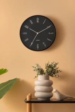 Karlsson Wandklok Regal Numbers zwart