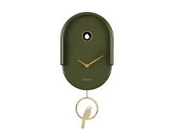 Karlsson Wandklok Tweet luxury groen