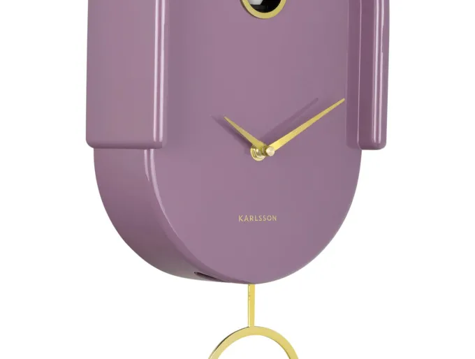 Karlsson Wandklok Tweet mauve