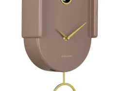 Karlsson Wandklok Tweet mocca bruin