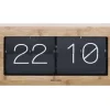 Karlsson Wand-/Tafelklok Boxed Flip XL Bamboo