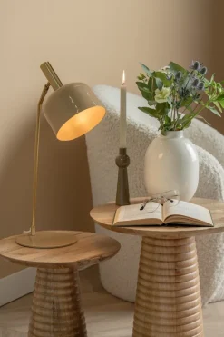 Leitmotiv Bijzettafel Force striped groot mango