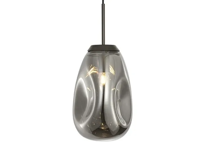 Leitmotiv Hanglamp Blown Glass Medium rookglas