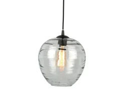 Leitmotiv Hanglamp Glamour Globe glas smoke