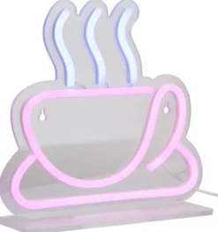 Leitmotiv Neon licht Coffee roze
