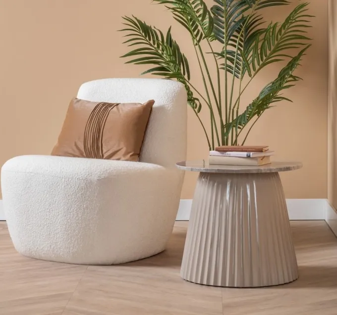 Leitmotiv Salontafel Luscious Con zand bruin