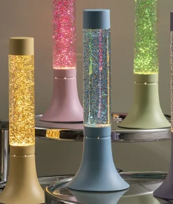 Leitmotiv Tafellamp Astro Glitter zacht groen met helder groen glitter